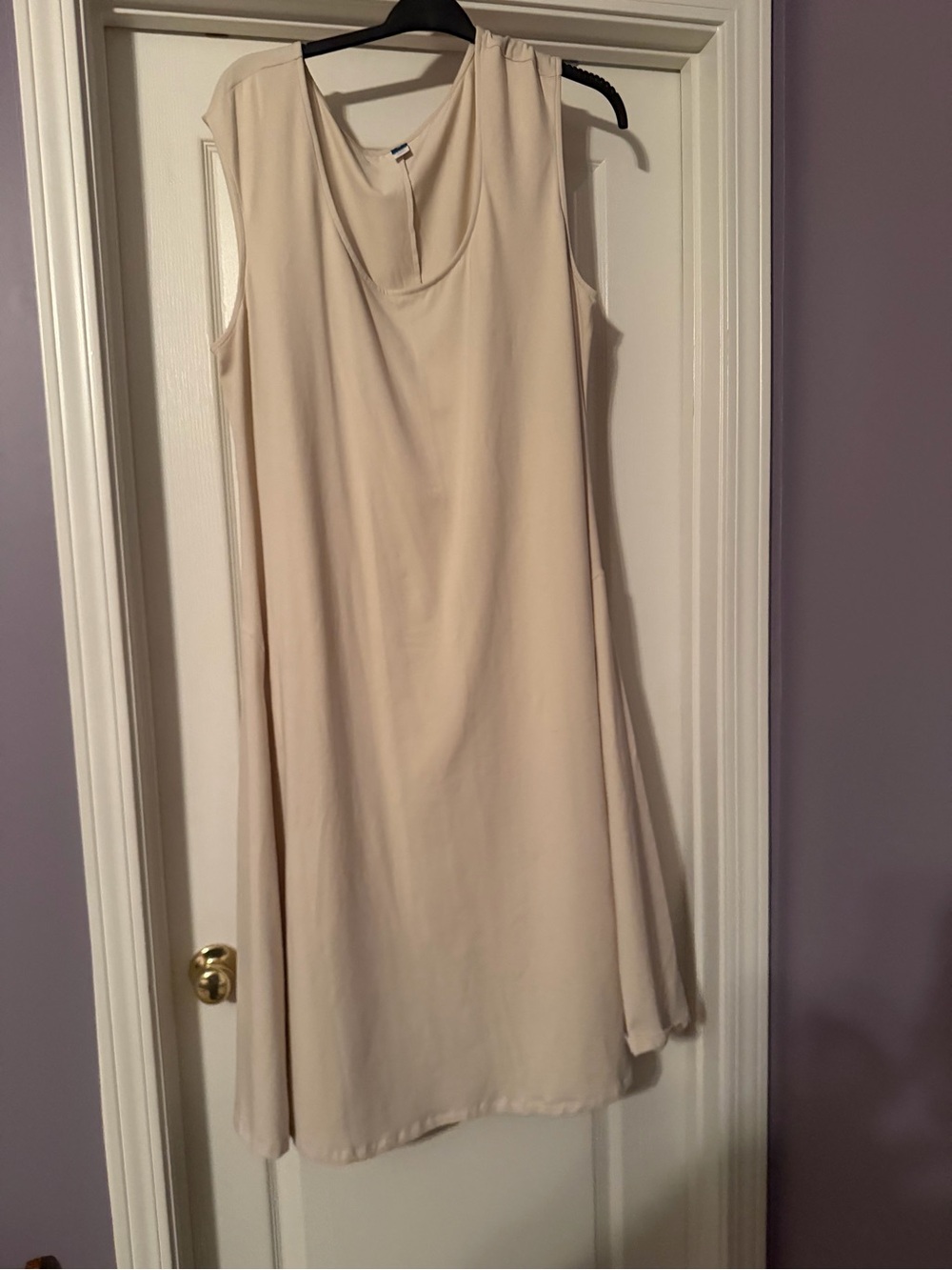 Old Navy Sleeveless Cream Midi Dress